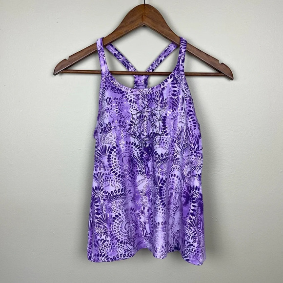 Athleta Privita Yoga Racerback Tank Purple Size XS - Picture 2 of 8